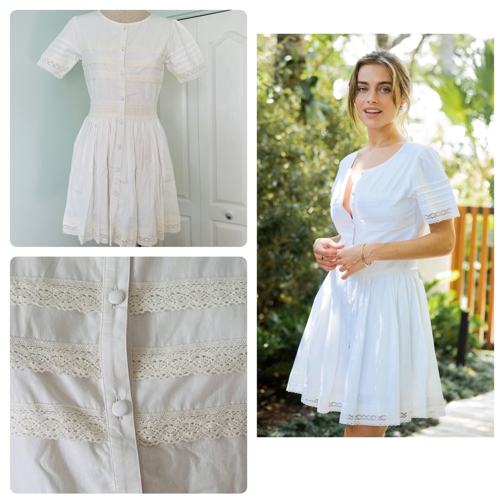 NWT Krewe Du Q Santorini Dress in Snow White size XS